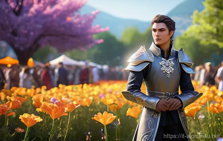 아이온 이벤트 아이템 공략 - **Prompt:** A solo Aion Classic Daeva, male or female, wearing a detailed yet practical light combat...