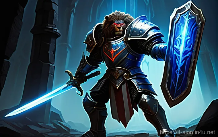 아이온 보스 솔로 공략 - **Prompt 1: The Indomitable Templar Facing a Colossal Foe** "A heavily armored male Templar stan...