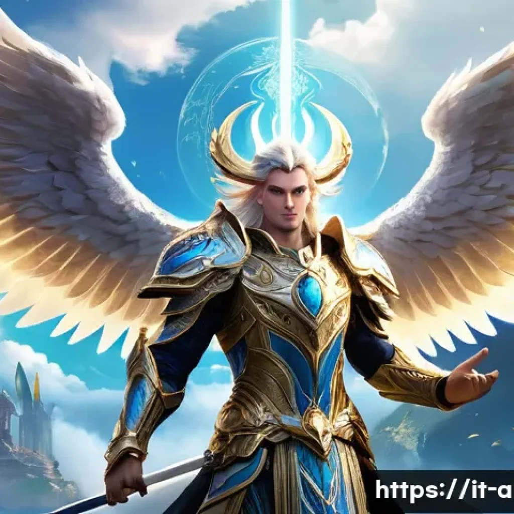 아이온 유료 서비스 비교 - **Aion Daeva Soaring with Siel's Energy** "A majestic Aion Daeva, either a powerful male warrior...