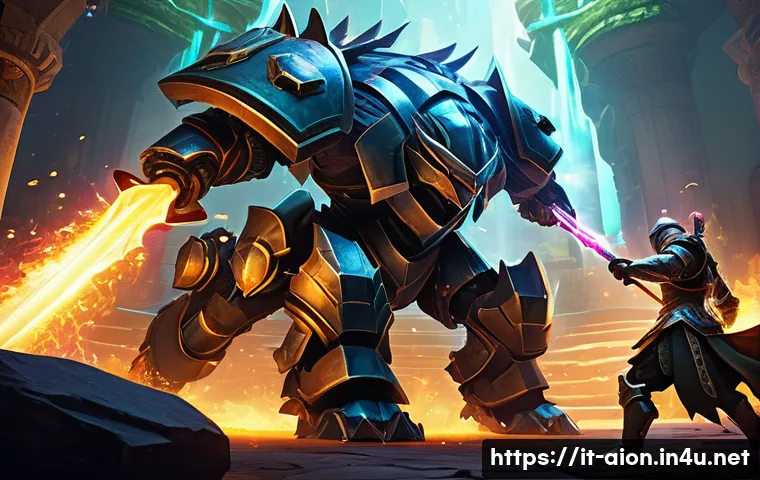 아이온 PvP 포인트 효율적 쌓기 - A dynamic PvP arena battle scene in a fantasy MMORPG setting, featuring a coordinated team of four p...